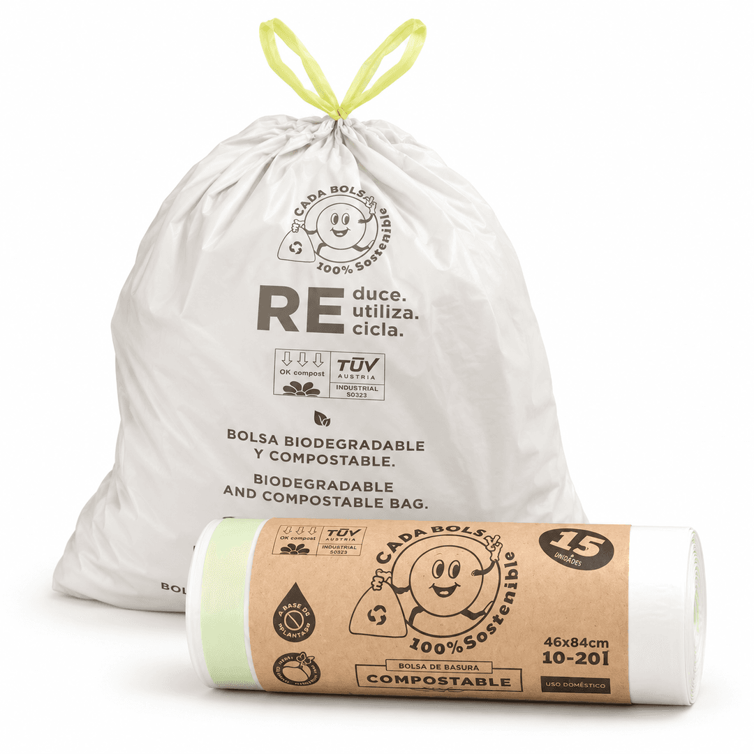 Compostable bin bags for organic waste