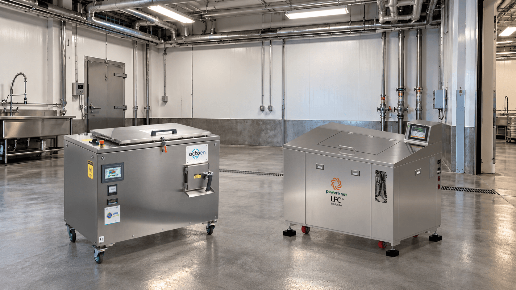Comparativa entre una máquina de compostaje industrial y un biodigestor aeróbico para residuos alimentarios