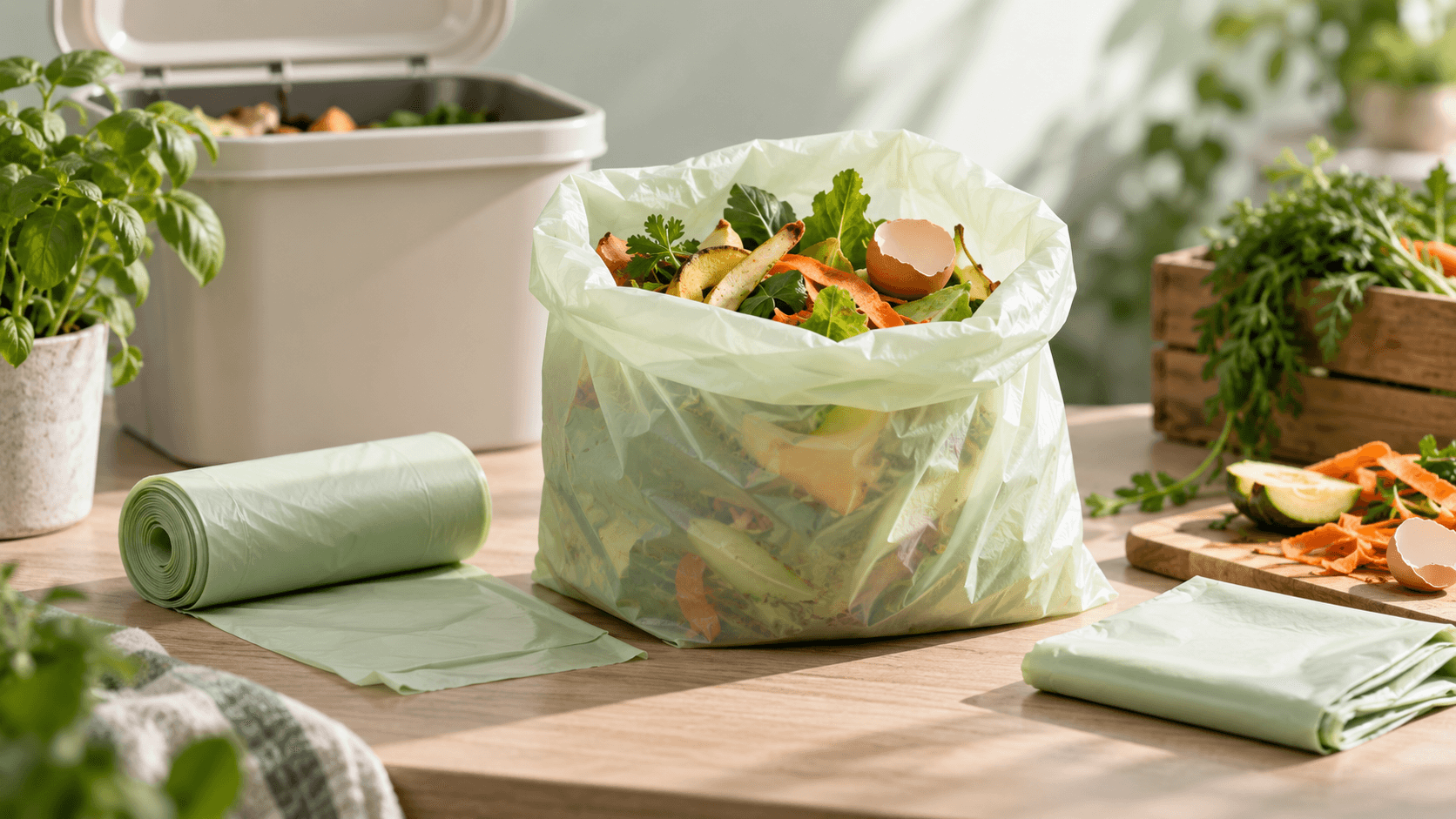 Bolsas compostables para la recogida de residuos orgánicos